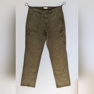 H&M Women's Olive Green Khaki Straight Leg Jeans Size 10